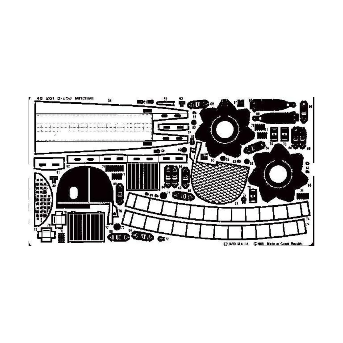B-25J Mitchell, 1/48 - Eduard Accessories 48261