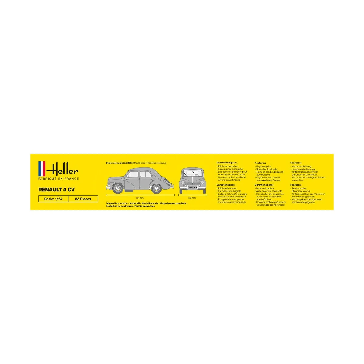 Renault 4 CV, 1/24 - Heller 80762