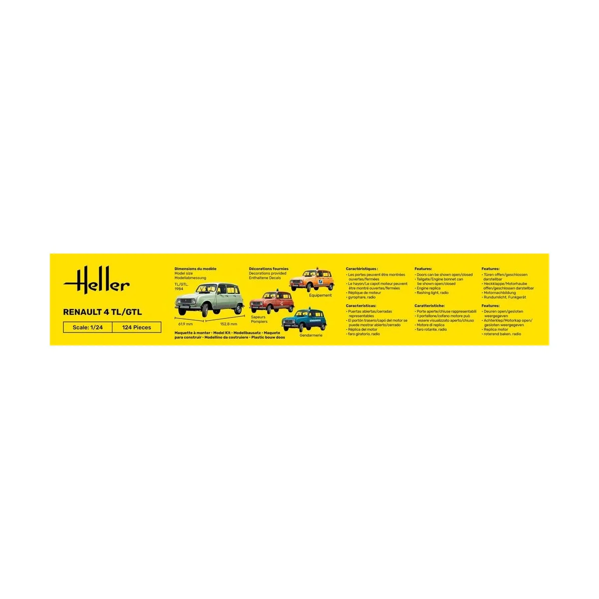 Renault 4TL/GTL, 1/24 - Heller 80759
