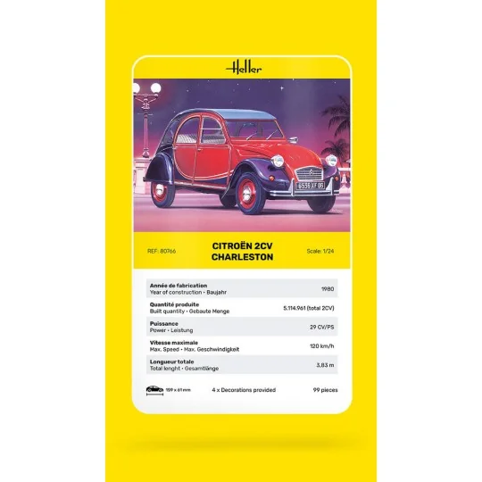 Citroen 2CV Charleston, 1/24 - Heller 80766