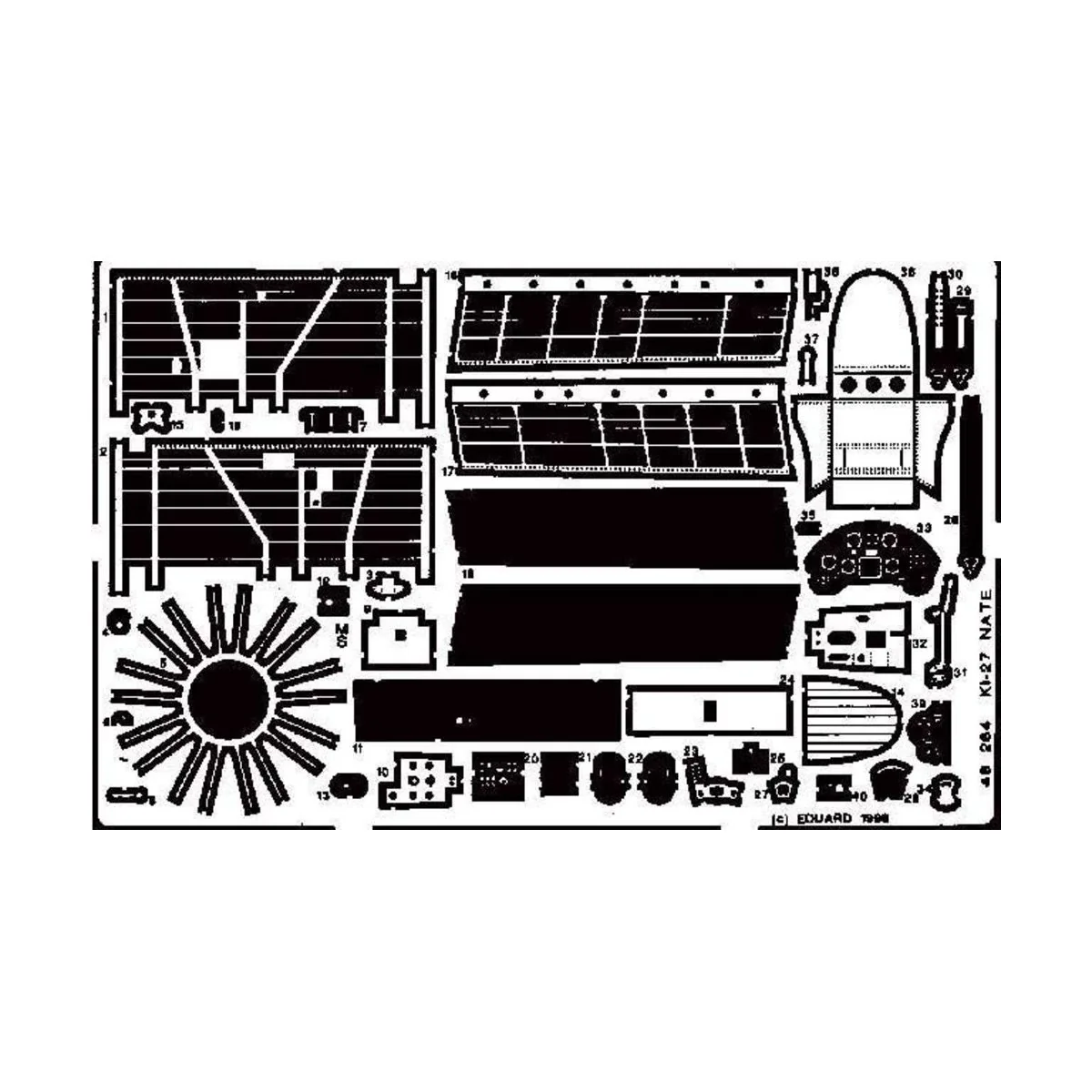 Ki-27 Nate, 1/48 - Eduard Accessories 48264