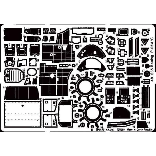 P-26 A/C Peashoper, 1/48 - Eduard Accessories 48265