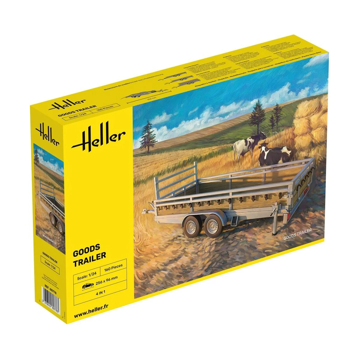 Goods Trailer, 1/24 - Heller 80778