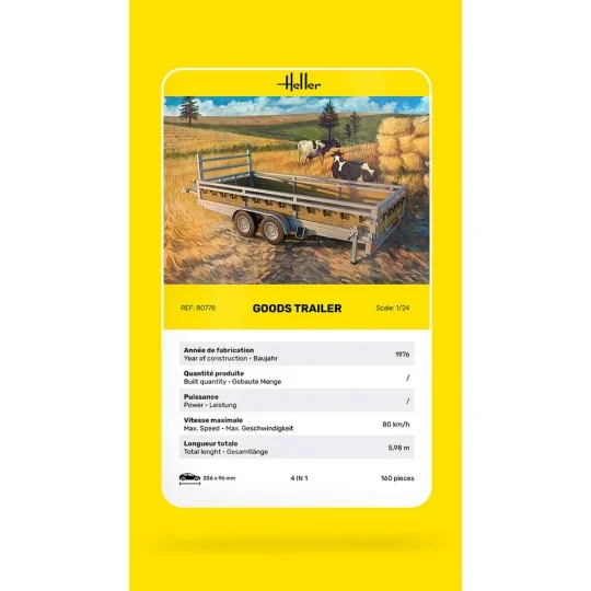 Goods Trailer, 1/24 - Heller 80778