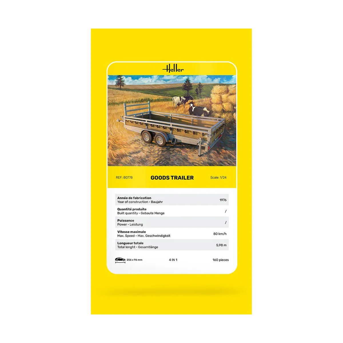 Goods Trailer, 1/24 - Heller 80778