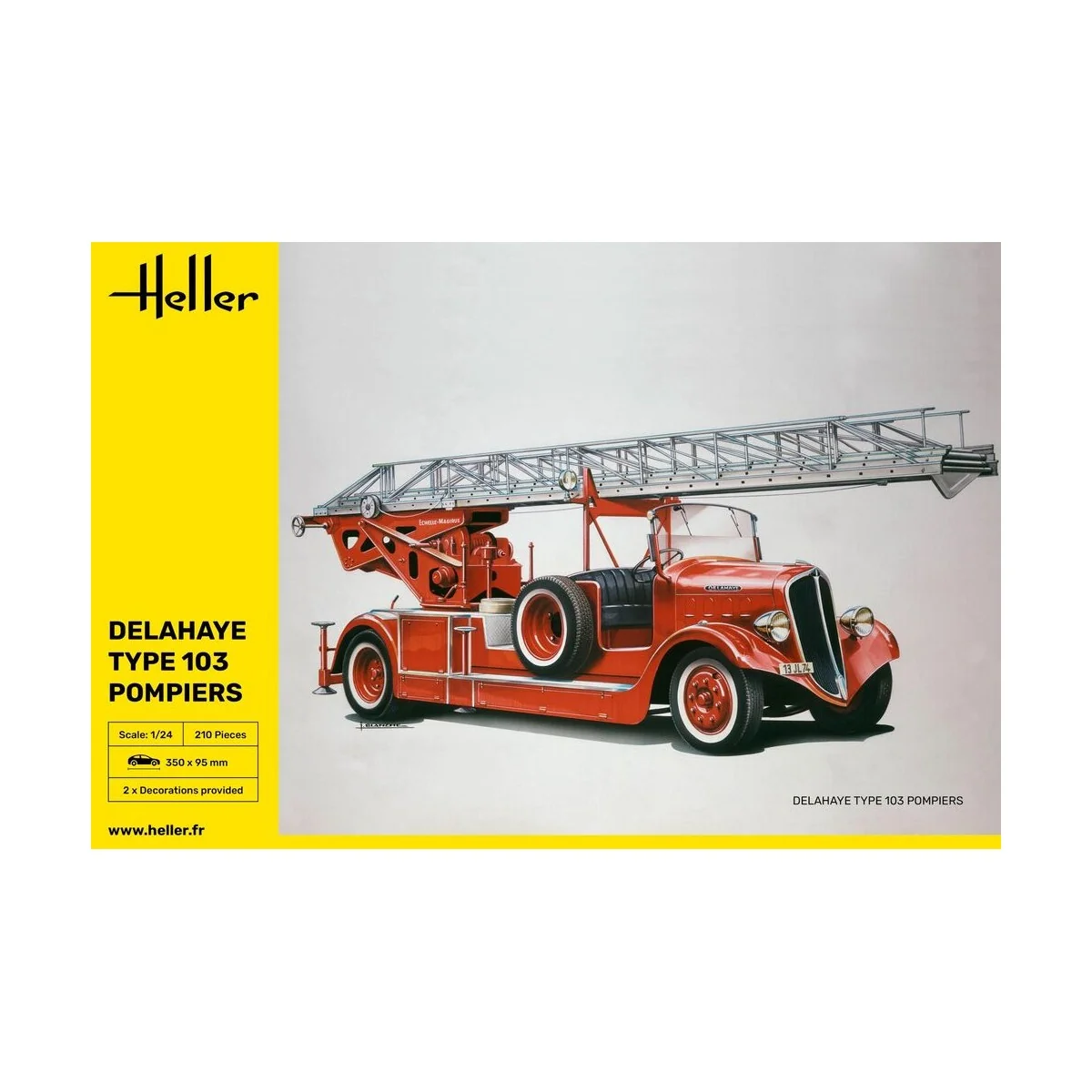 Delahaye Type 103 Pompiers, 1/24 - Heller 80780