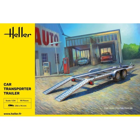 Car Transporter Trailer, 1/24 - Heller 80774
