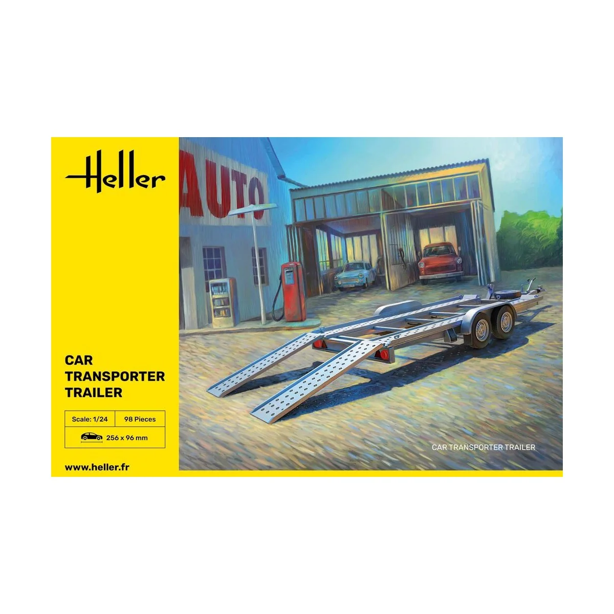 Car Transporter Trailer, 1/24 - Heller 80774