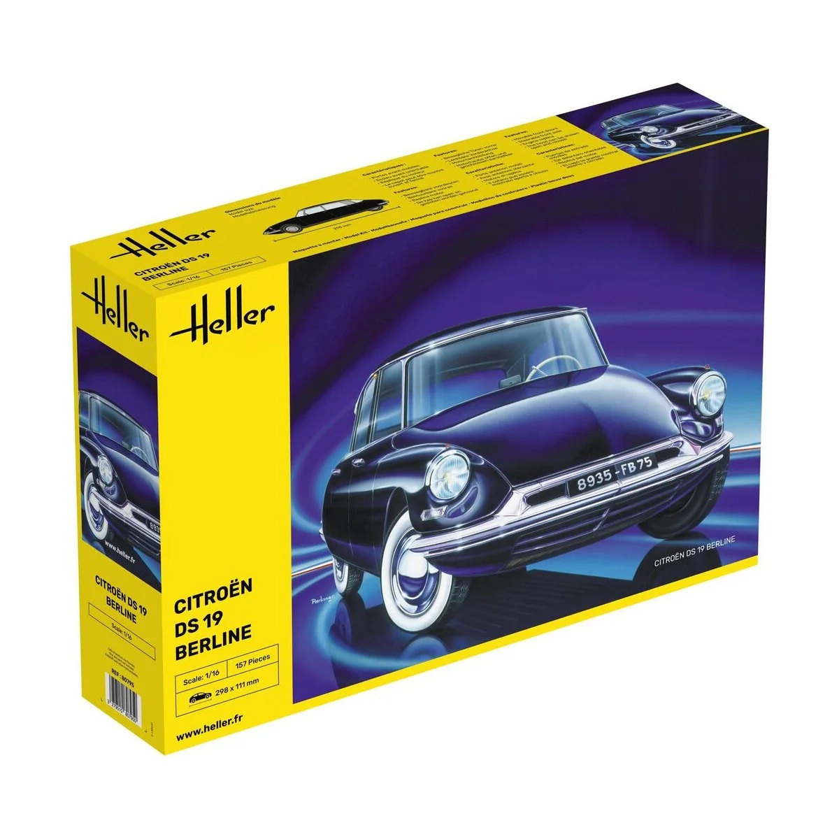 Citroen DS 19, 1/16 - Heller 80795