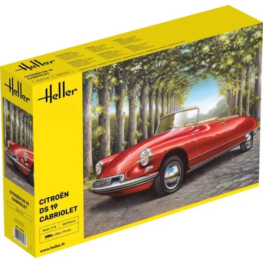 Citroen DS 19 Cabriolet, 1/16 - Heller 80796