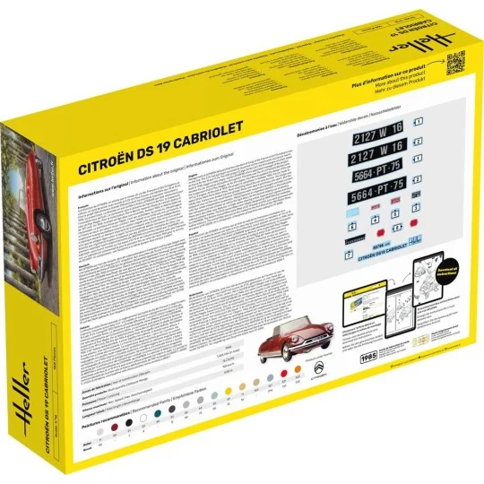 Citroen DS 19 Cabriolet, 1/16 - Heller 80796