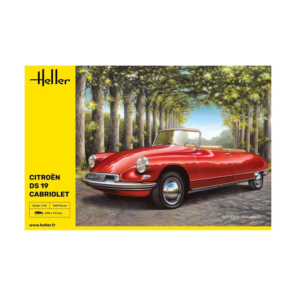Citroen DS 19 Cabriolet, 1/16 - Heller 80796