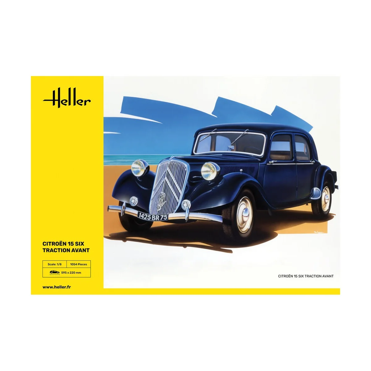 Citroen 15 SIX Traction Avant, 1/8 - Heller 80799