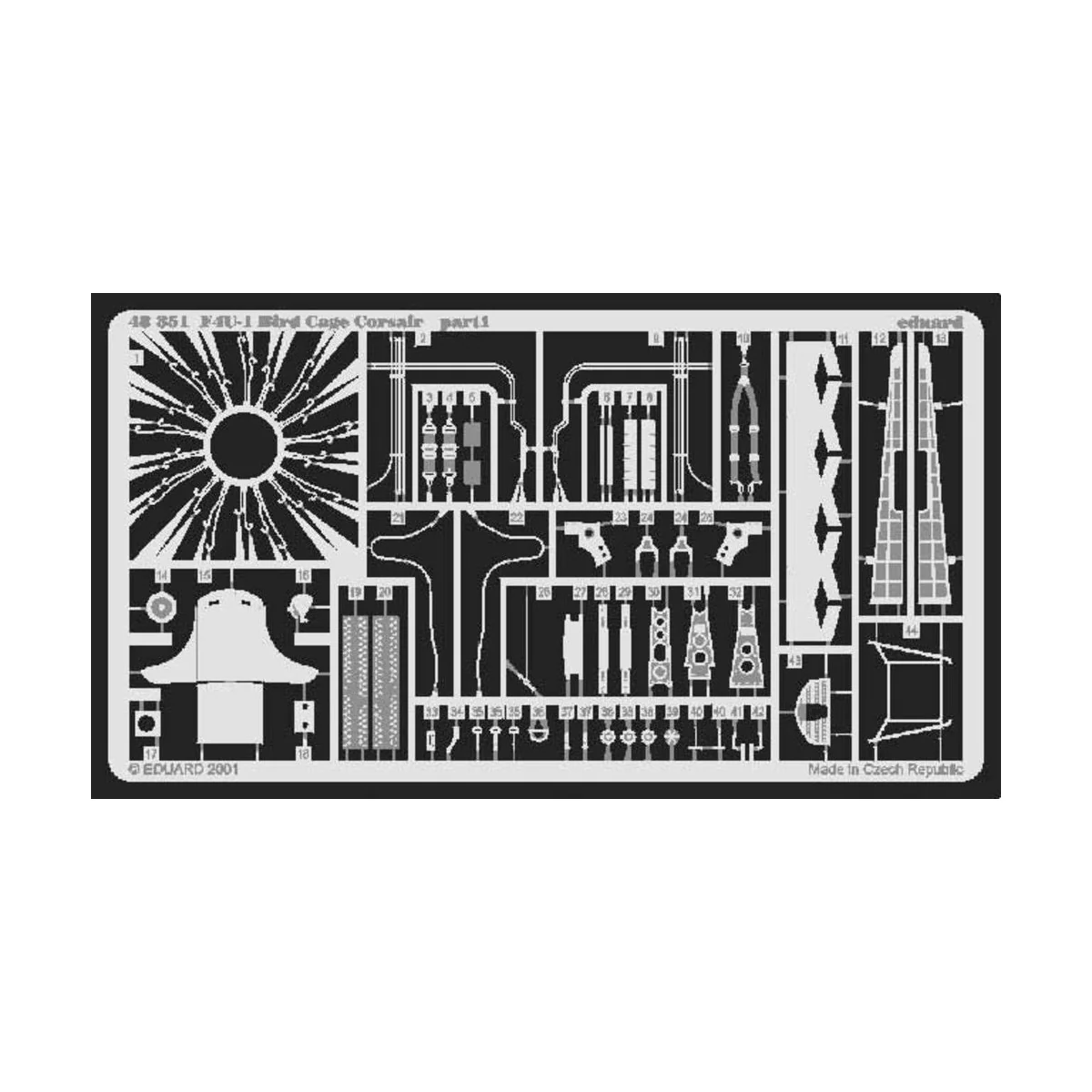 F4U-1 Bird Cage Corsair, 1/48 - Eduard Accessories 48351