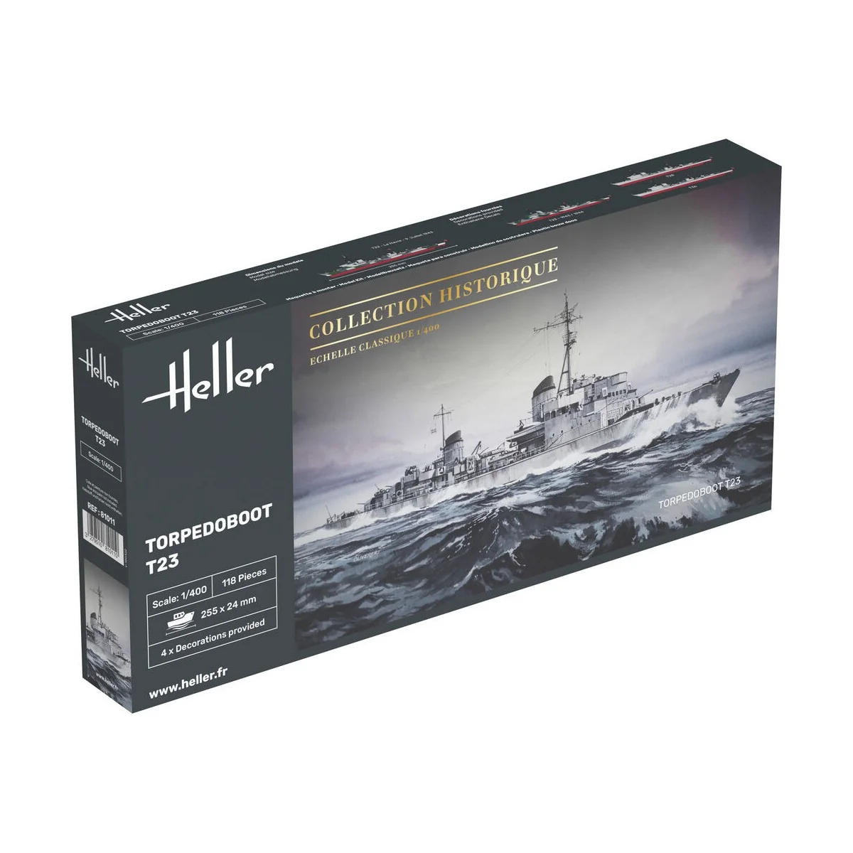 Torpedoboot T23, 1/400 - Heller 81011