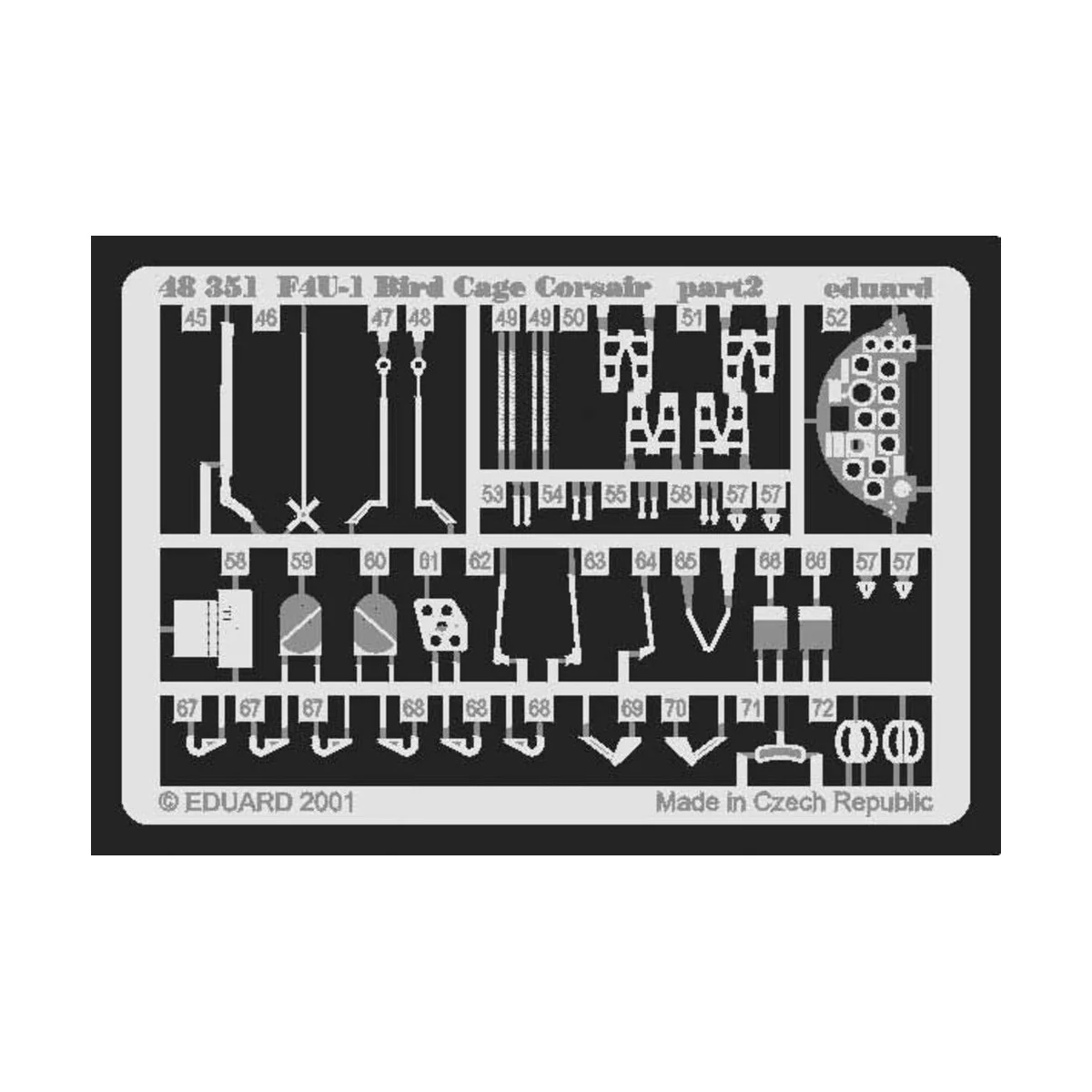 F4U-1 Bird Cage Corsair - Eduard Accessories 48351