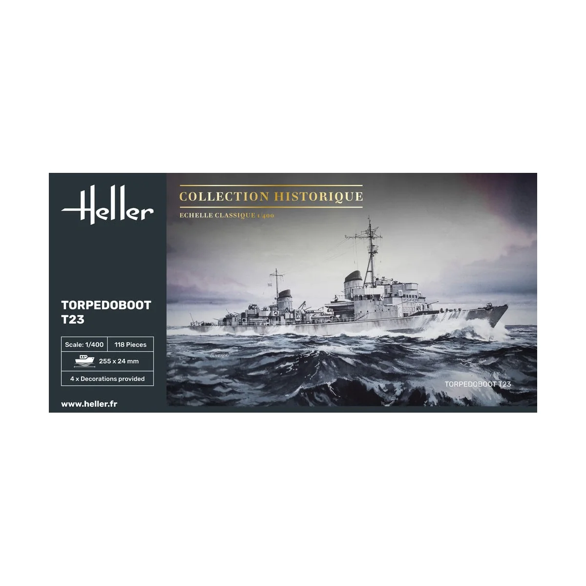 Torpedoboot T23, 1/400 - Heller 81011