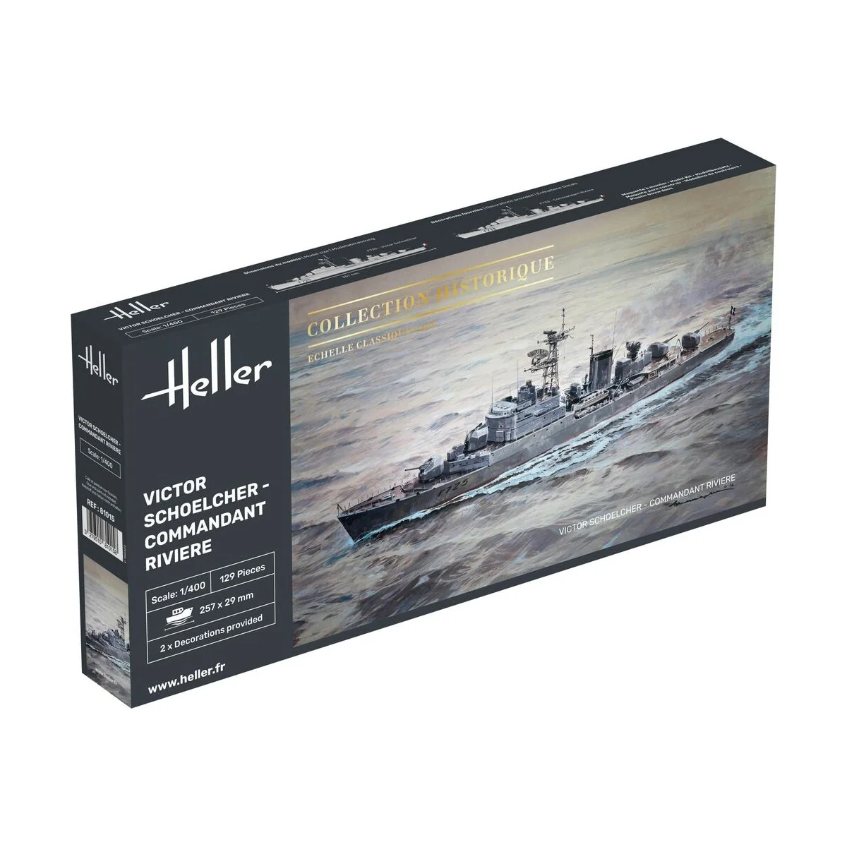 Victor Schoelcher - Commandant Riviere, 1/400 - Heller 81015