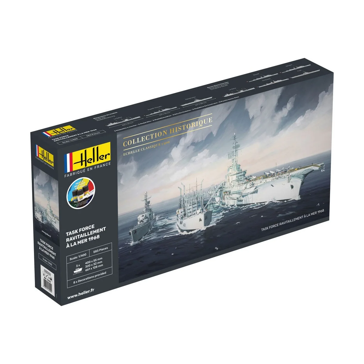 STARTER KIT Task Force Ravitaillement à la mer 1968 - Heller 57092