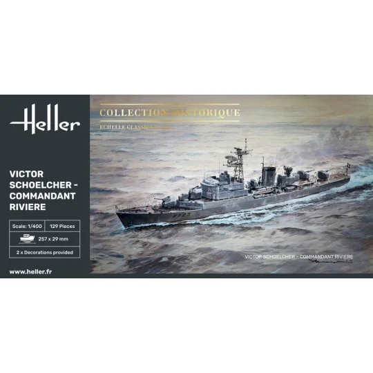 Victor Schoelcher - Commandant Riviere, 1/400 - Heller 81015