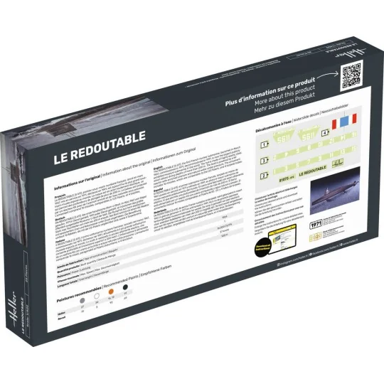 U-Boot S/M Redoutable, 1/400 - Heller 81075