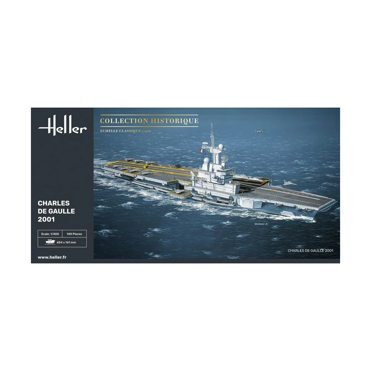 Charles de Gaulle, 1/400 - Heller 81072