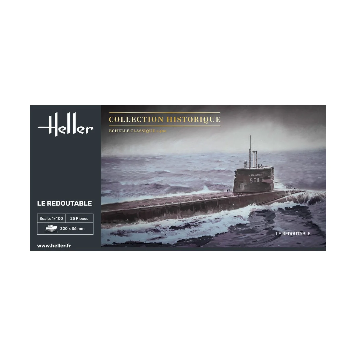 U-Boot S/M Redoutable, 1/400 - Heller 81075