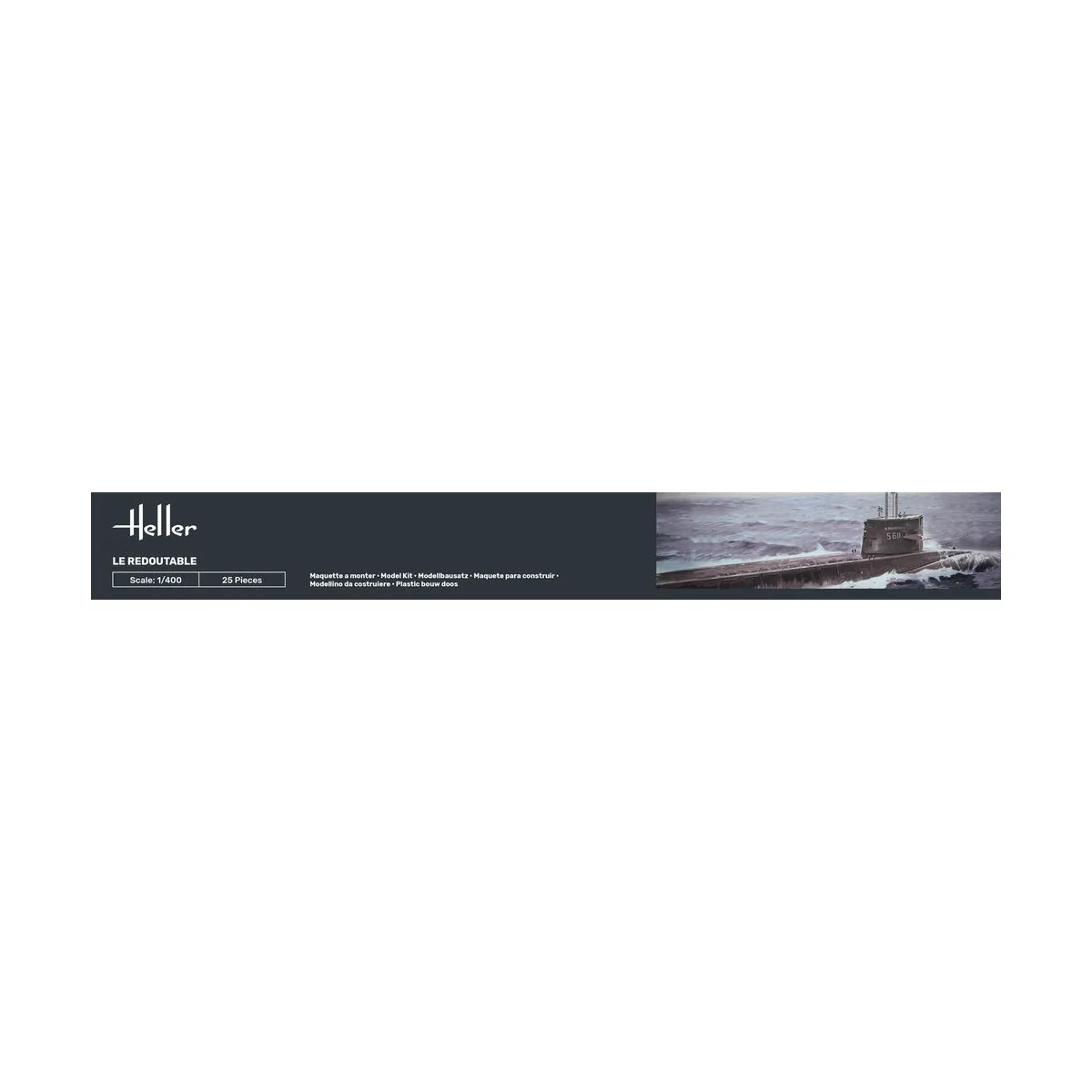 U-Boot S/M Redoutable, 1/400 - Heller 81075