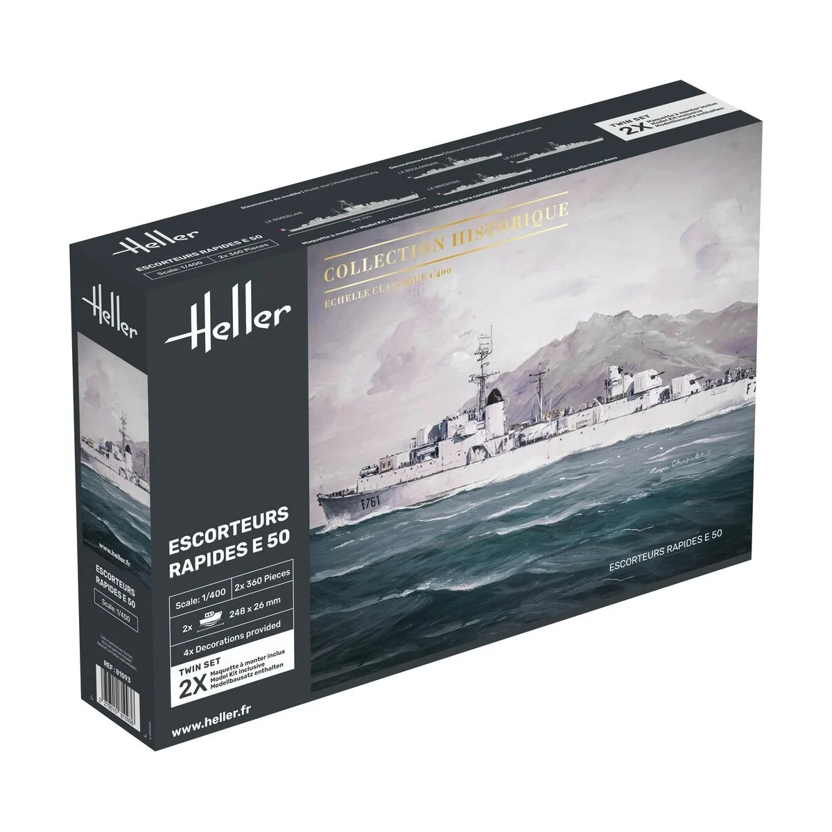 Escorteurs Rapides E 50, 1/400 - Heller 81093