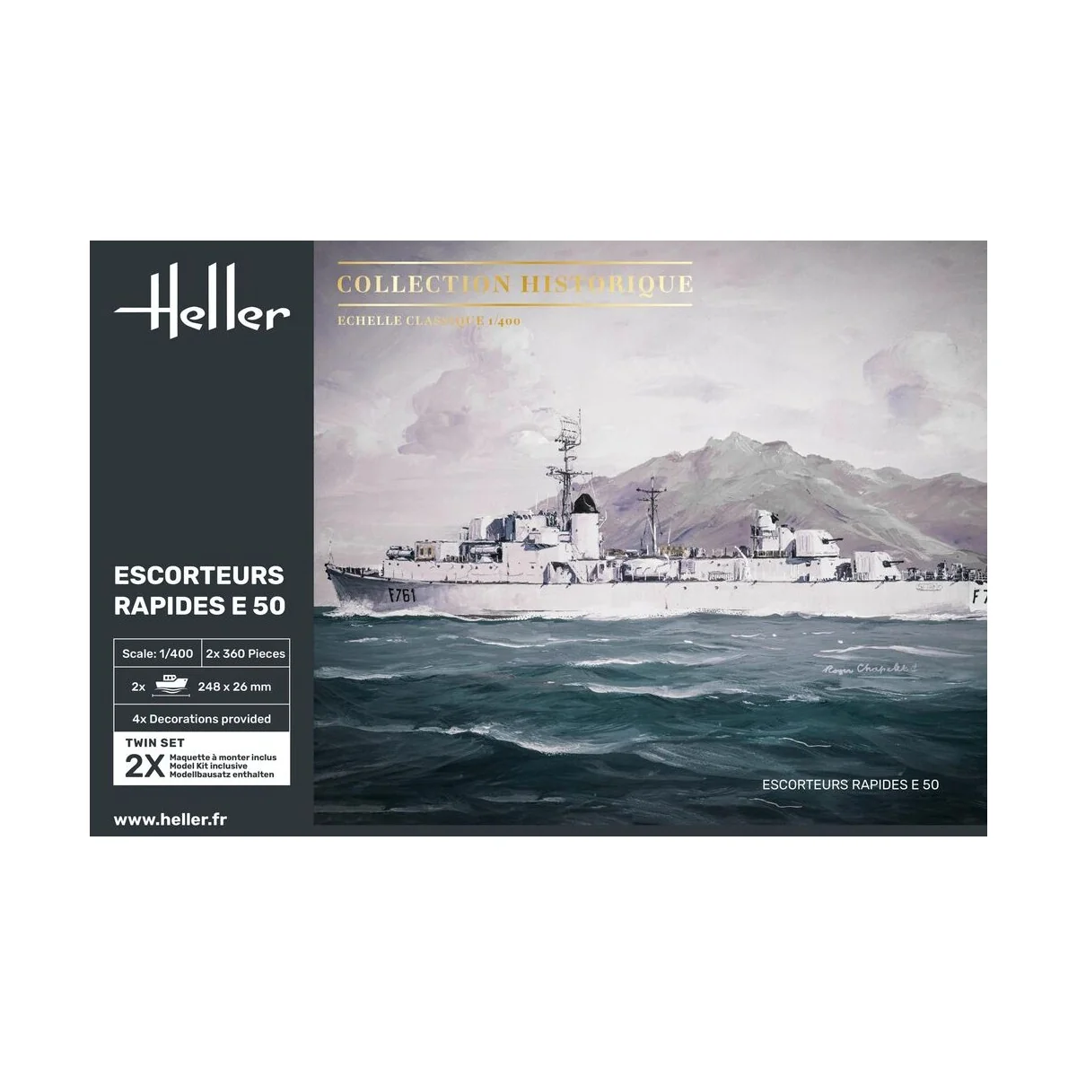 Escorteurs Rapides E 50, 1/400 - Heller 81093