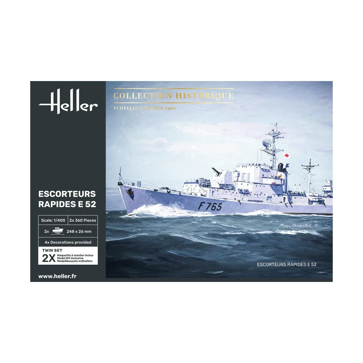 Escorteurs Rapides E 52, 1/400 - Heller 81094