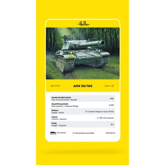 AMX 30/105, 1/35 - Heller 81137