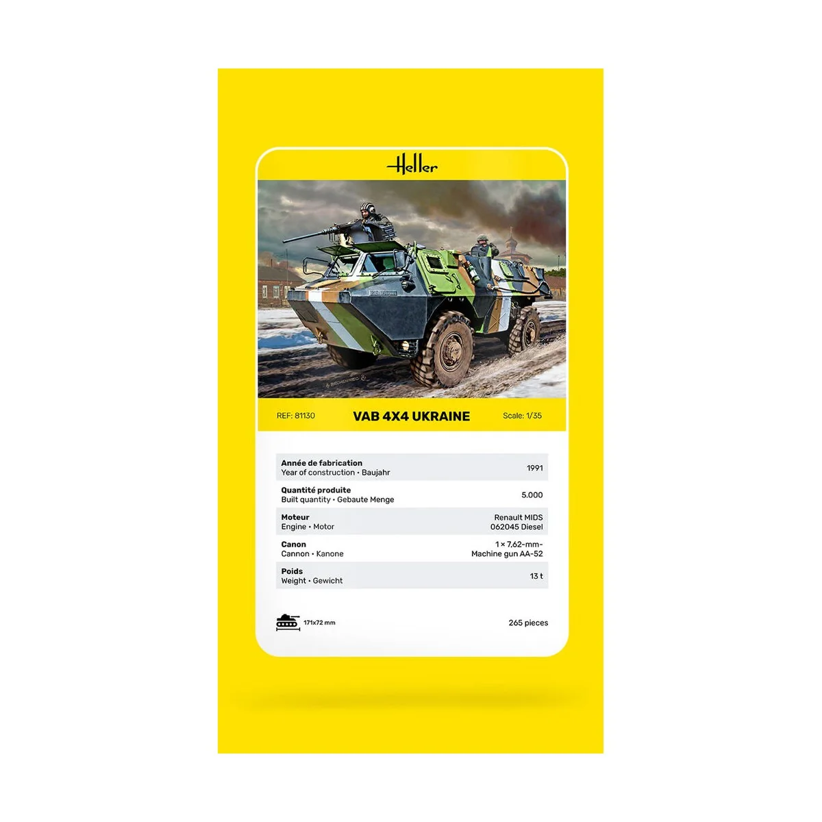 VAB 4x4 Ukraine, 1/35 - Heller 81130