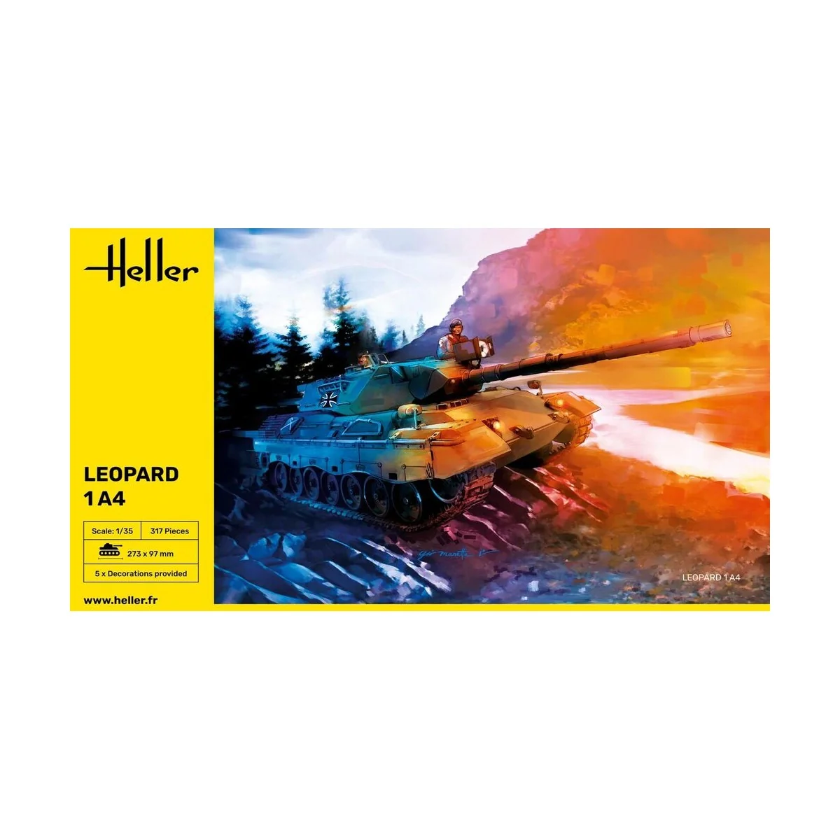 Leopard 1A4, 1/35 - Heller 81126