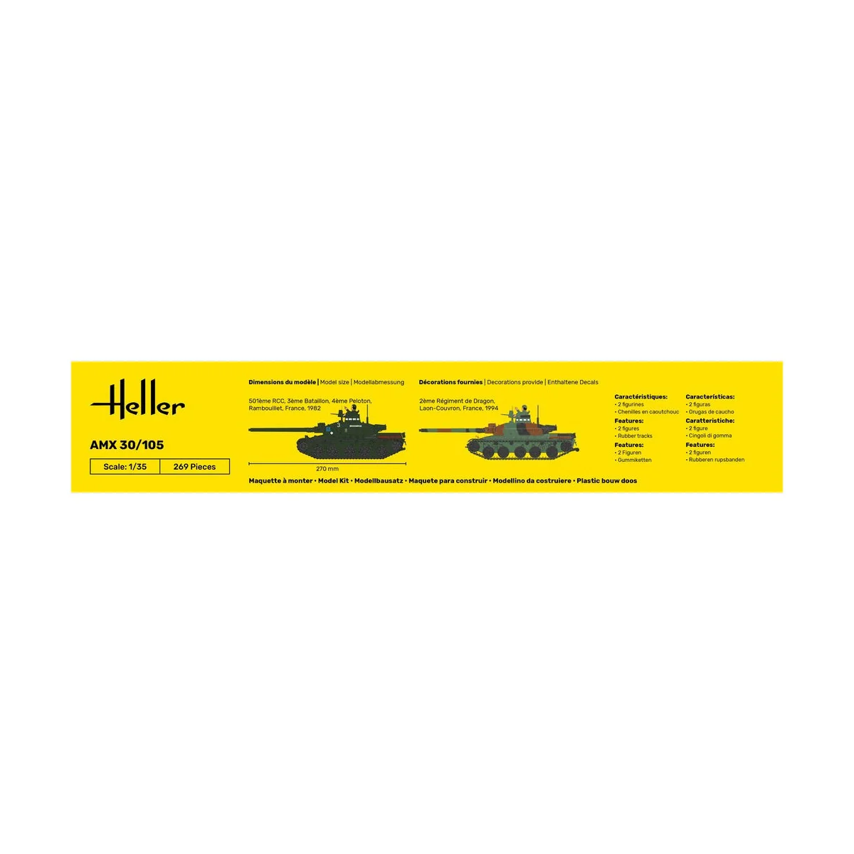 AMX 30/105, 1/35 - Heller 81137