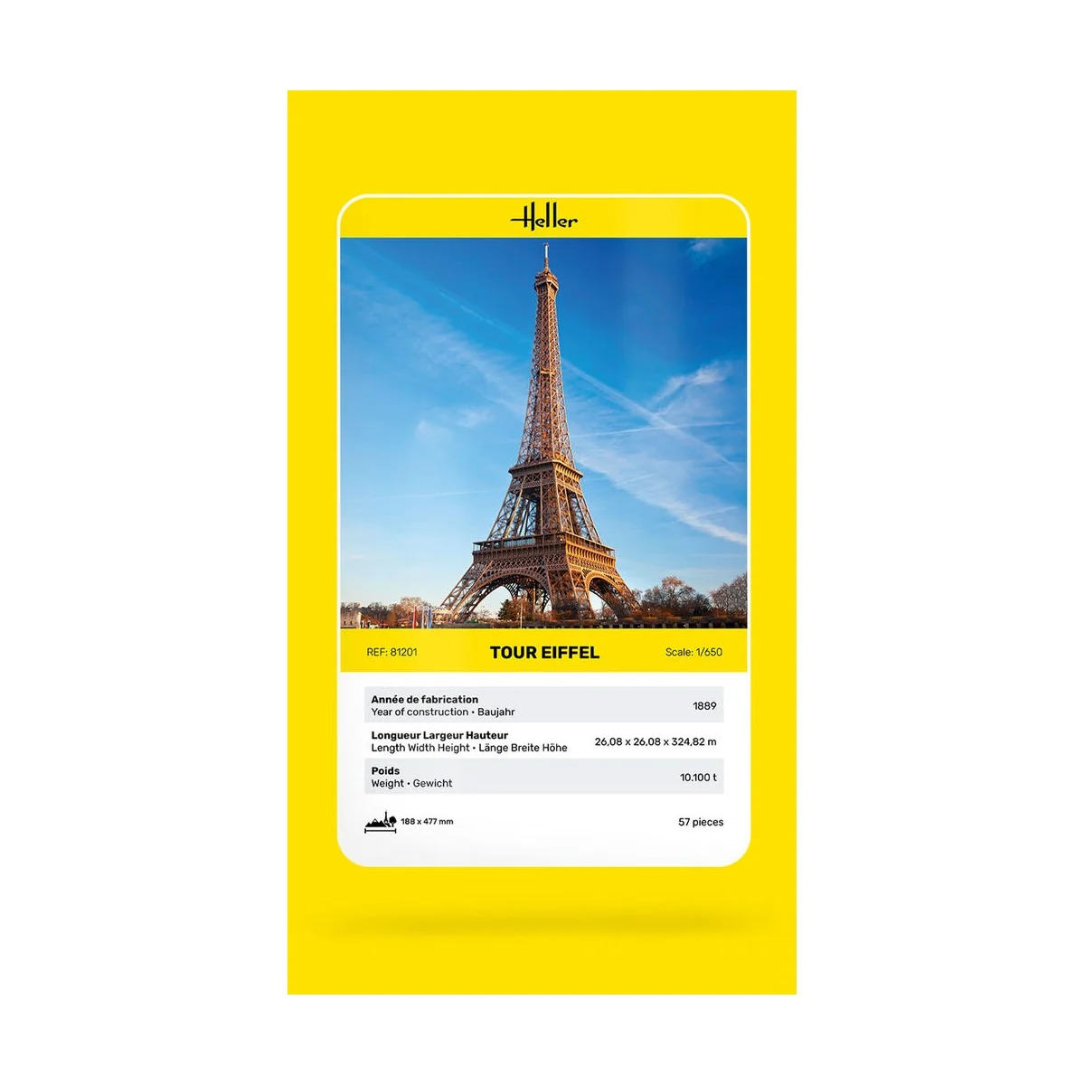 Tour Eiffel, 1/650 - Heller 81201