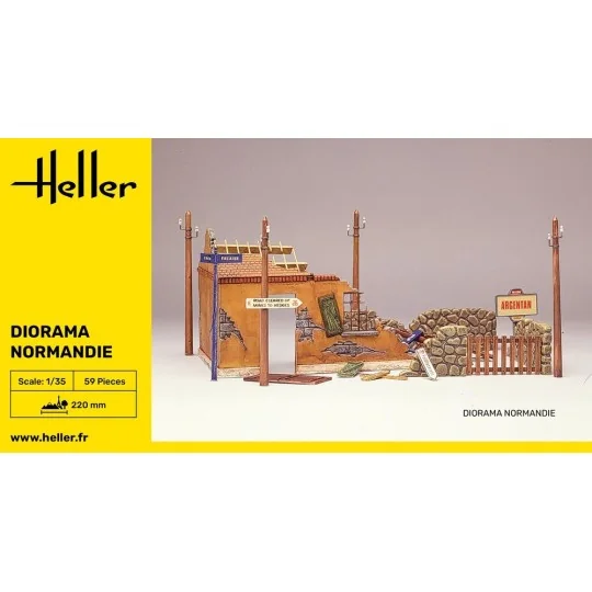 Diorama Normandie, 1/35 - Heller 81250