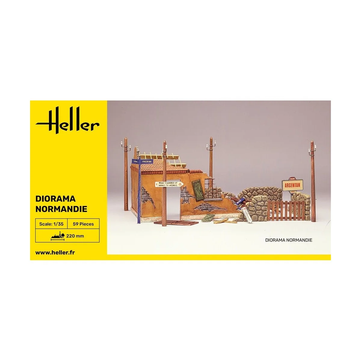 Diorama Normandie, 1/35 - Heller 81250