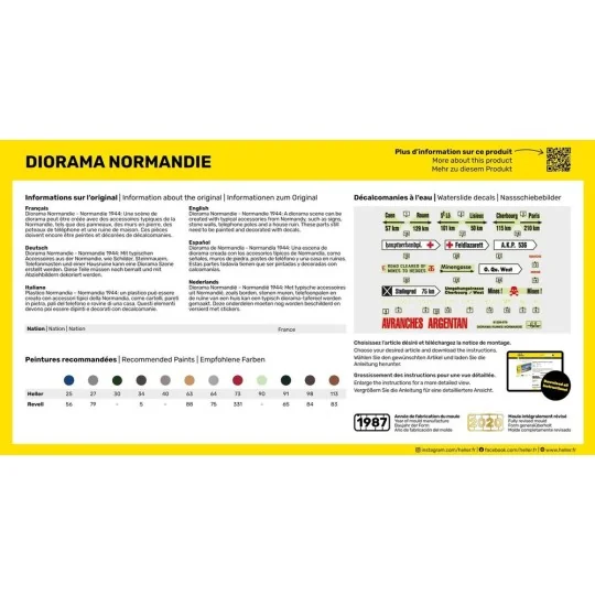 Diorama Normandie, 1/35 - Heller 81250