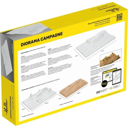 Socle Diorama Campagne, 1/35 - Heller 81254