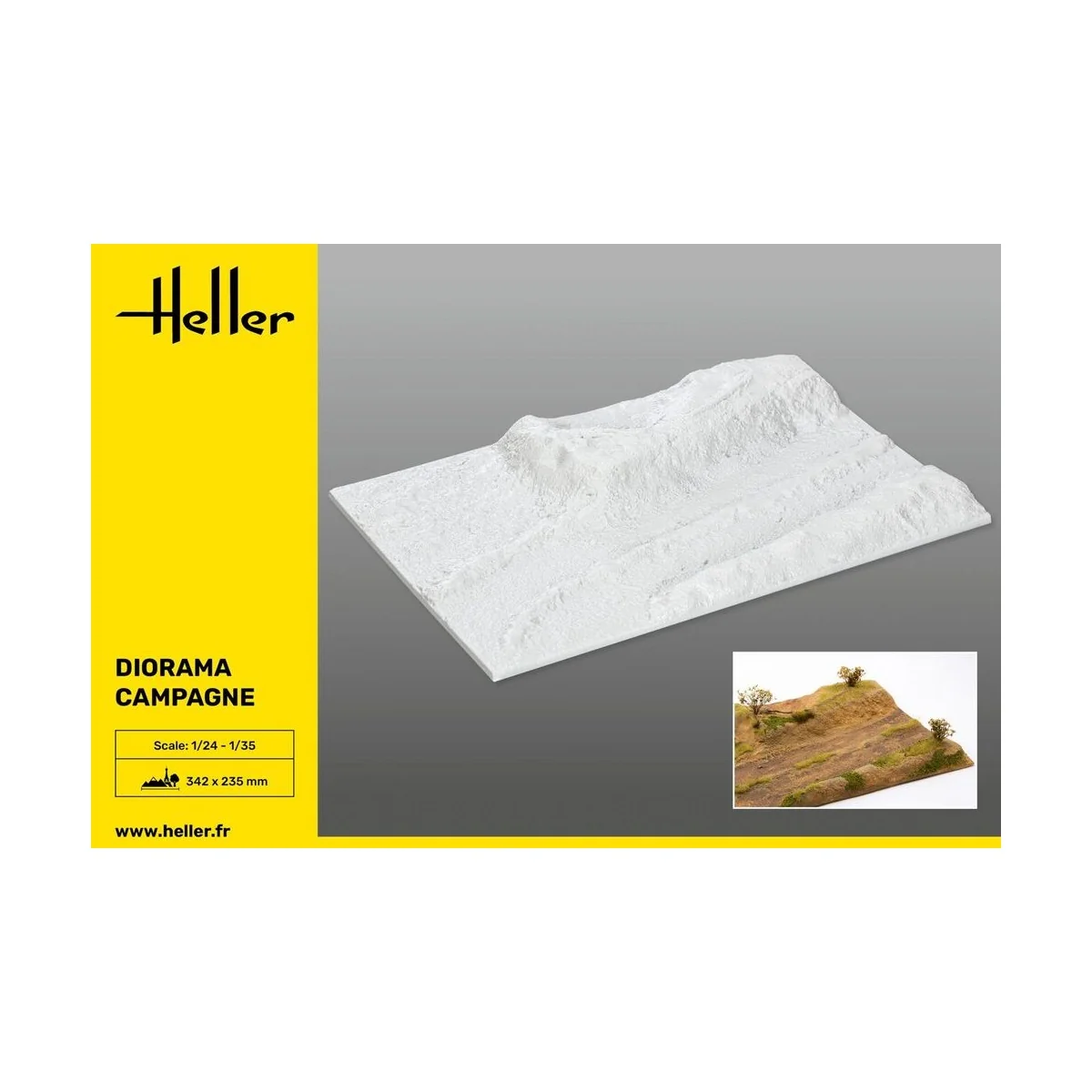 Socle Diorama Campagne, 1/35 - Heller 81254