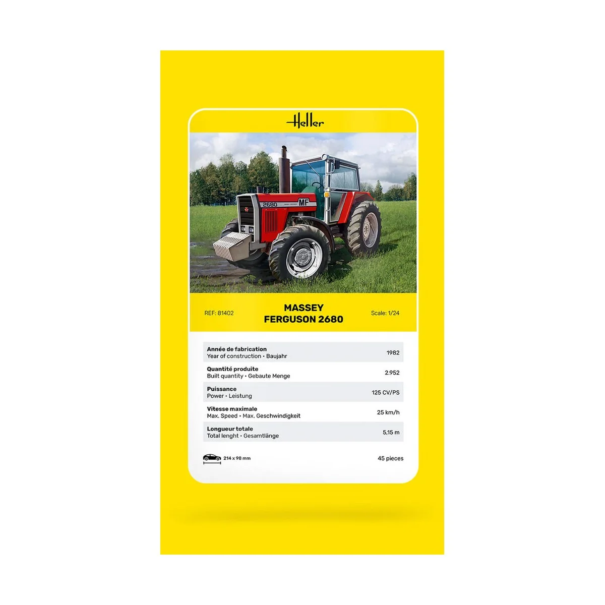 Massey Ferguson 2680, 1/24 - Heller 81402