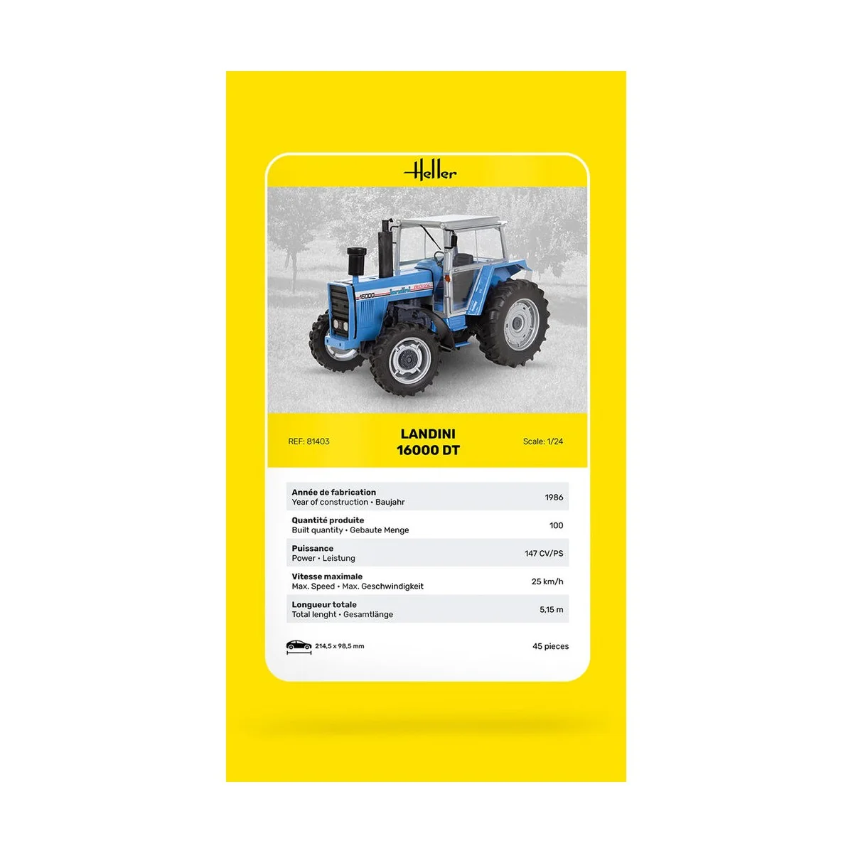Landini 16000 DT, 1/24 - Heller 81403