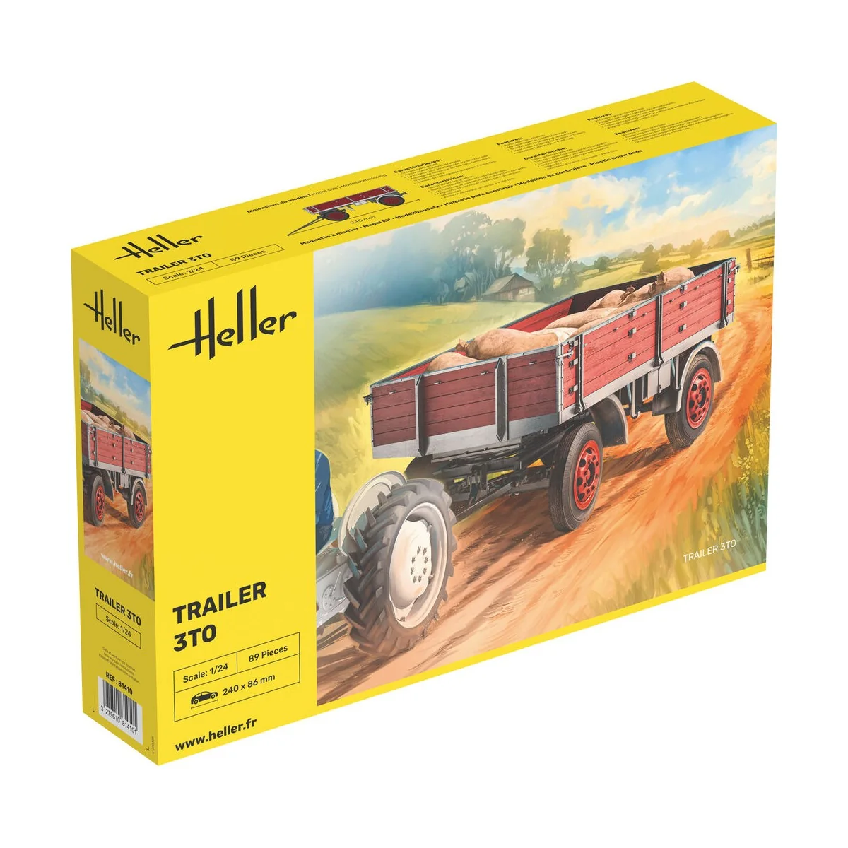 Trailer 3to, 1/24 - Heller 81410