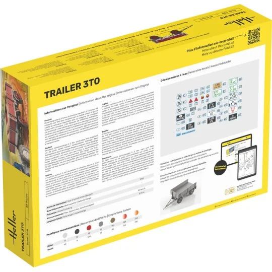 Trailer 3to, 1/24 - Heller 81410