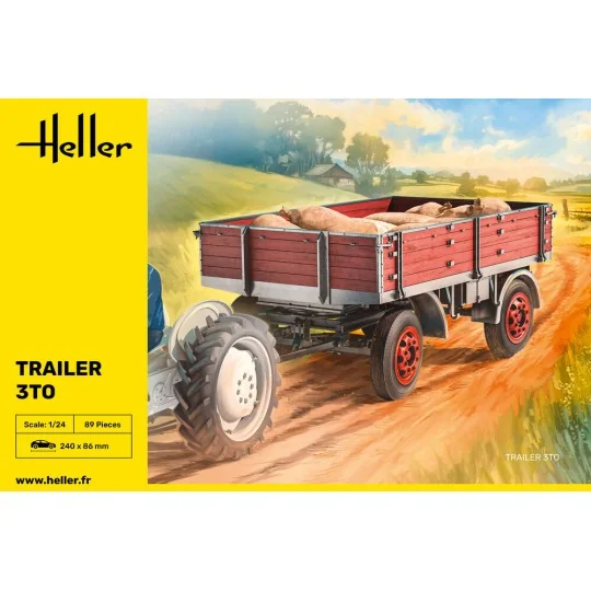 Trailer 3to, 1/24 - Heller 81410