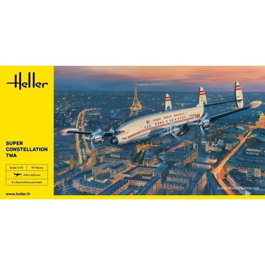 Super Constellation TWA, 1/72 - Heller 82391