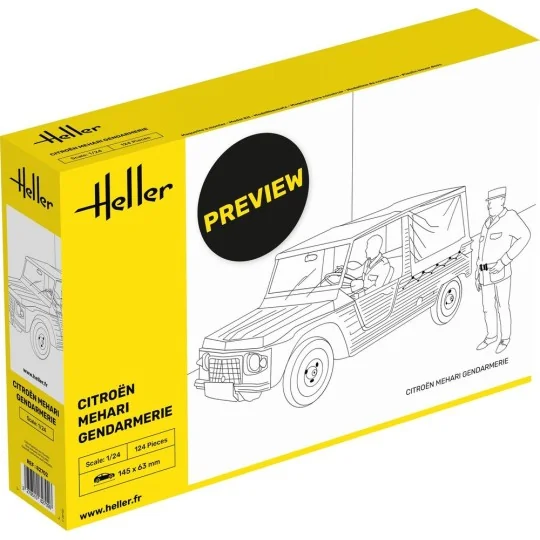 Citroen Mehari Gendarmerie, 1/24 - Heller 82702
