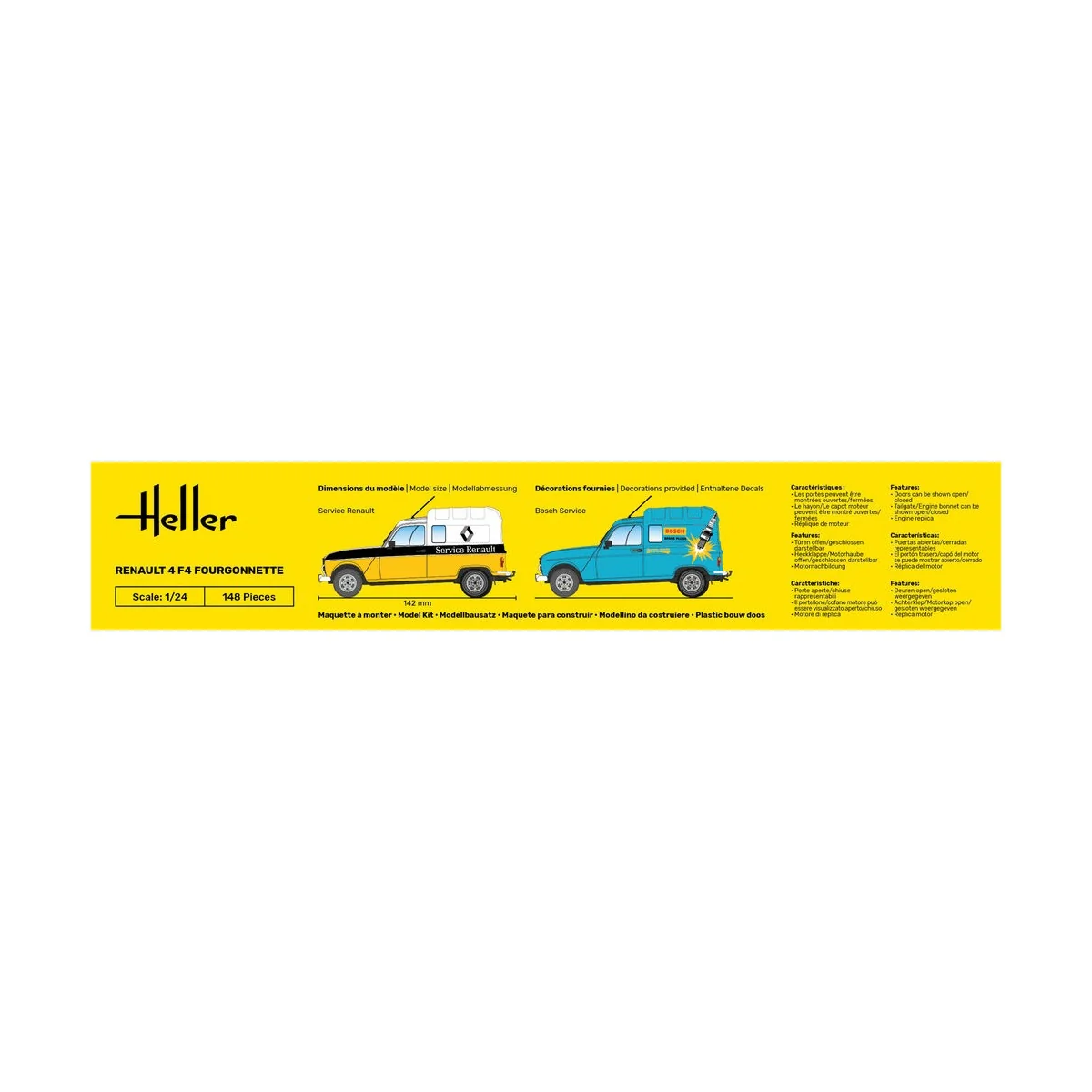 Renault 4 F4 Fourgonnette, 1/24 - Heller 82700