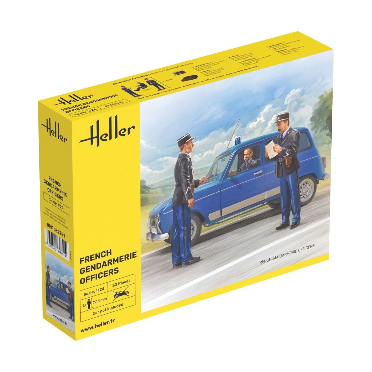 French Gendarmerie Officers, 1/24 - Heller 82751